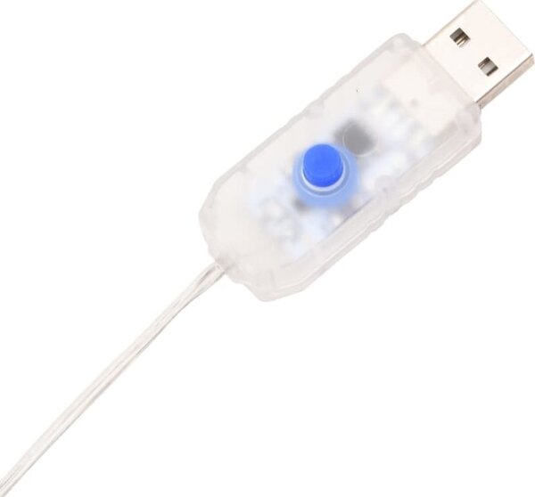 VidaXL Vánoční rampouchové světlo 100 LED 10 m akryl PVC [356227] Barva: Teplá bílá