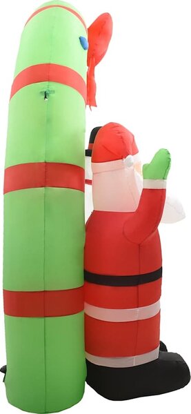VidaXL Vánoční nafukovací Santa a sněhulák brána LED 300 x 90 x 223 cm [289303]