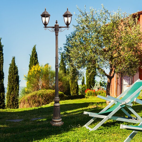 Smarter Venkovní lampa Sevilla se dvěma stínidly, v.225,6cm