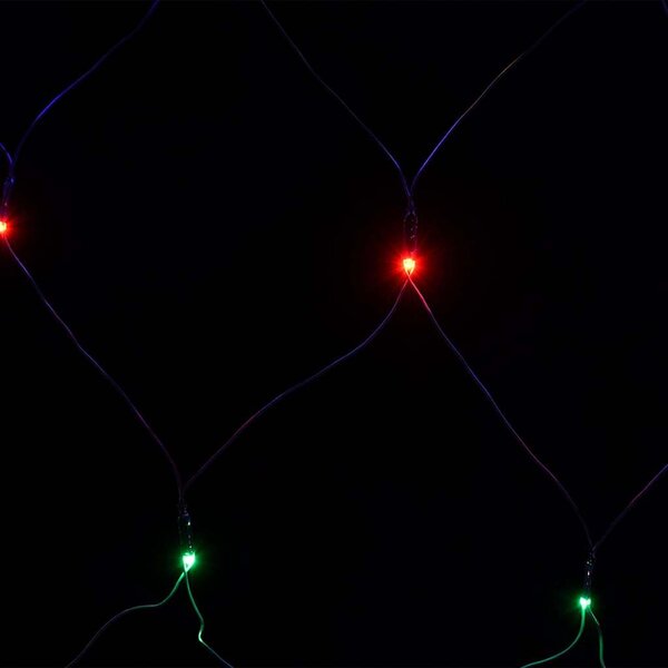 VidaXL Vánoční světelná síť 3 x 3 m 306 LED vnitřní i venkovní [328778] Barva: Studená bílá