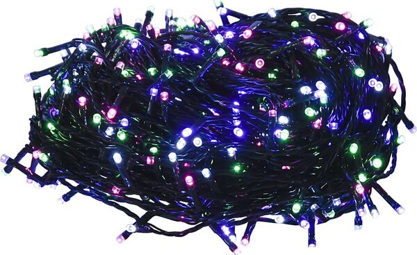 VidaXL Světelný řetěz se 400 LED 40 m 8 světelných efektů [343230] Barva: Studená bílá