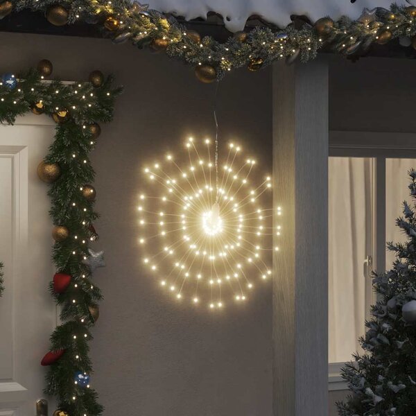 VidaXL Vánoční hvězdicové světlo 140 ch LED diod 17 cm [356219] Barva: Studená bílá
