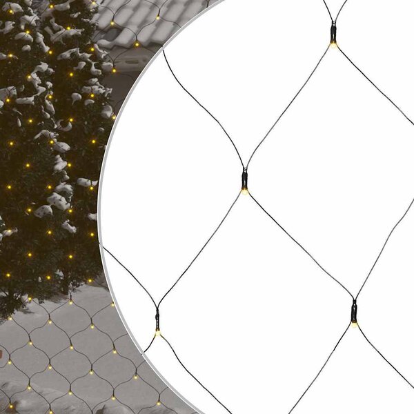 VidaXL Vánoční světelná síť 3 x 3 m 306 LED vnitřní i venkovní [328778] Barva: Studená bílá