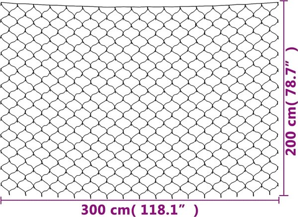 VidaXL Vánoční světlená síť 3 x 2 m 204 LED vnitřní i venkovní [328776] Barva: Studená bílá