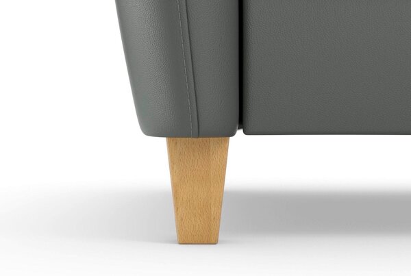 ROHOVÁ SEDAČKA, kůže, antracitová Sit & More - Sedací soupravy, Online Only