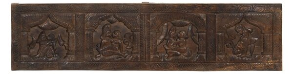 Vyřezávaný pane Kamasutra, ručně vyřezaný z mangového dřeva, 183x3x45cm