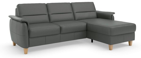 ROHOVÁ SEDAČKA, kůže, antracitová Sit & More - Sedací soupravy, Online Only