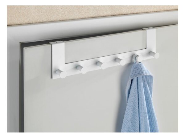 Bílý kovový věšák na dveře 39 cm Celano – Wenko