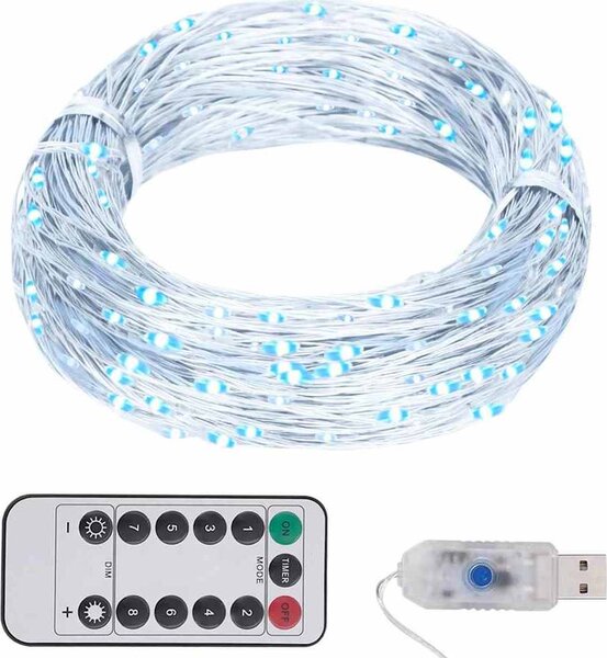 VidaXL Světelný LED řetěz s 300 LED diodami 30 m [330051] Barva: Studená bílá