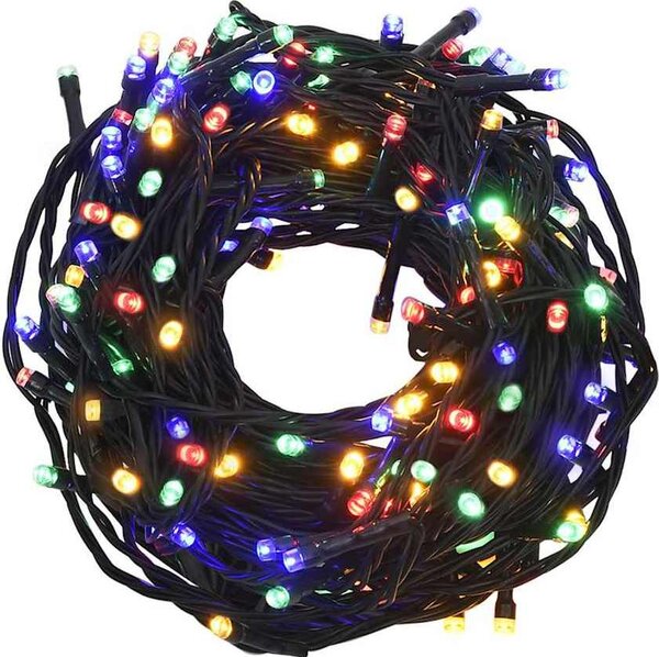 VidaXL Světelný LED řetěz se 2 000 LED diodami 200 m PVC [51299] Barva: Modrá
