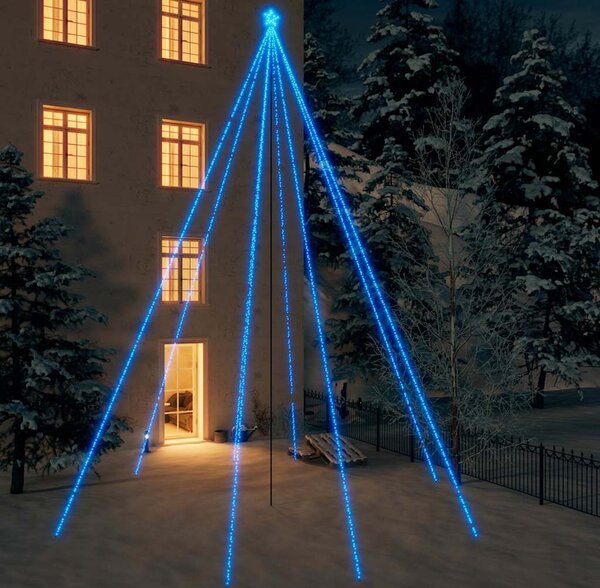 VidaXL Vánoční světelný strom dovnitř i ven 1300 LED 8 m [328767] Barva: Studená bílá