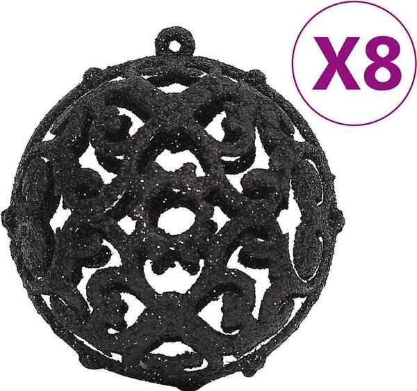 VidaXL 111dílná sada vánočních ozdob polystyren [356109] Barva: Fialová