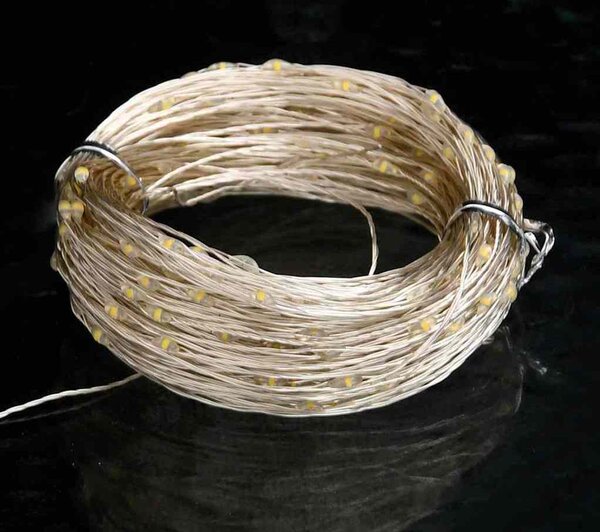 VidaXL Světelný řetěz s mikro LED 40 m 400 LED 8 funkcí [328849] Barva: Modrá