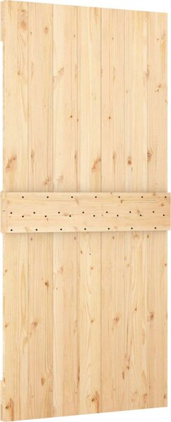 VidaXL Posuvné dveře 95 x 210 cm Masivní borové dřevo (neupravené) [3444985]