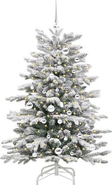 VidaXL Umělý Skládací Vánoční Strom Bílá 150 cm PE a PVC [3395636]