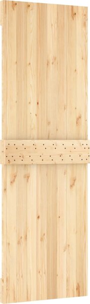 VidaXL Posuvné dveře Přirozená a černá 70 x 210 cm [3445152]