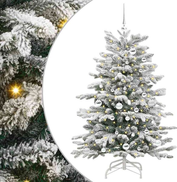 VidaXL Umělý Skládací Vánoční Strom Bílá 150 cm PE a PVC [3395636]