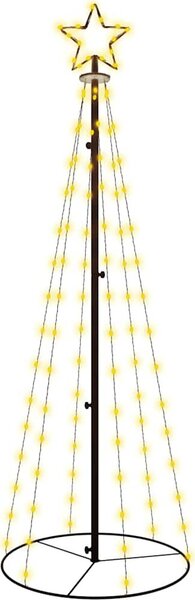 VidaXL Vánoční stromek kužel 108 ch LED diod 70 x 180 cm [343486] Barva: Teplá bílá