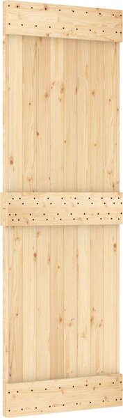 VidaXL Posuvné dveře Přirozená a černá 70 x 210 cm [3445152]