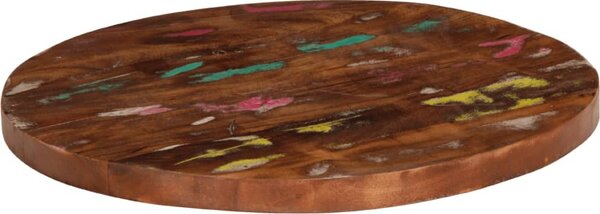VidaXL Stolní deska Ø50x1,5 cm kulatá masivní hrubé mangovníkové dřevo [370020] Barva: Hrubé mangovníkové dřevo (přírodní)
