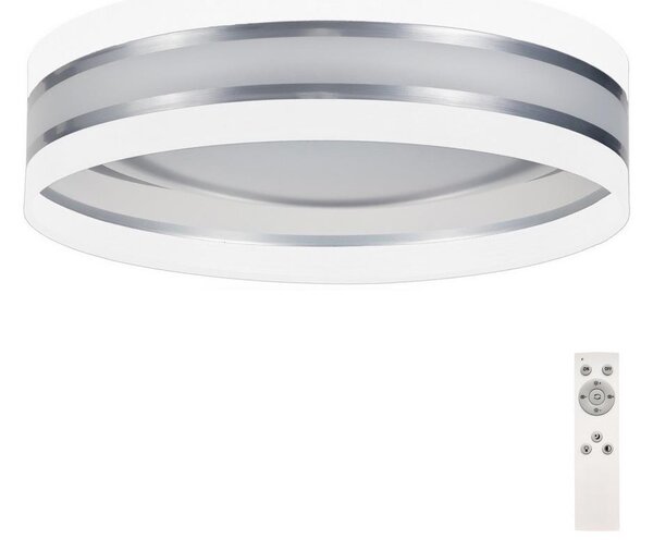 Belis LED Stmívatelné stropní svítidlo SMART CORAL LED/24W/230V bílá/stříbrná + DO BE0516