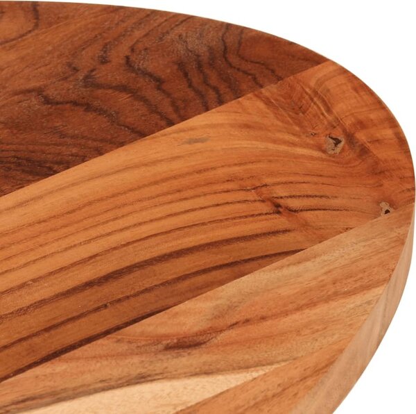 VidaXL Stolní deska 100 x 50 x 3,8 cm oválná masivní akáciové dřevo [370812] Barva: Akáciové dřevo (přírodní)