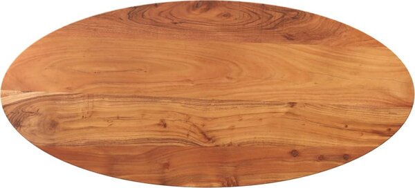 VidaXL Stolní deska 100 x 50 x 3,8 cm oválná masivní akáciové dřevo [370812] Barva: Akáciové dřevo (přírodní)
