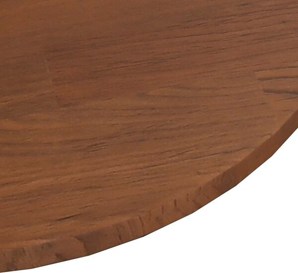 VidaXL Kulatá stolní deska Ø90x1,5 cm ošetřený masivní dub [342964] Barva: světle hnědá