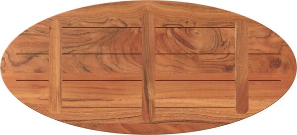VidaXL Stolní deska 100 x 50 x 3,8 cm oválná masivní akáciové dřevo [370812] Barva: Akáciové dřevo (přírodní)