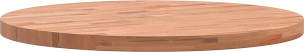 VidaXL Stolní deska Ø 50 x 2,5 cm kulatá masivní bukové dřevo [355915] Barva: světle hnědá