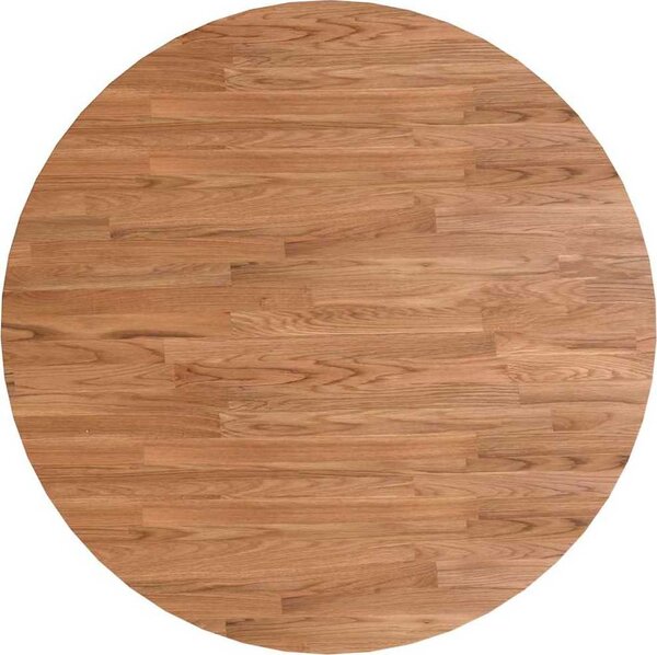 VidaXL Kulatá stolní deska Ø90x1,5 cm ošetřený masivní dub [342964] Barva: světle hnědá