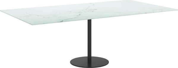 VidaXL Stolní deska 120x65 cm 8 mm tvrzené sklo mramorový design [243634] Barva: Černobílý