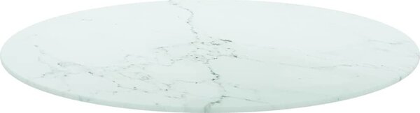 VidaXL Stolní deska Ø 60 x 0,8 cm tvrzené sklo mramorový design [322248] Barva: transparentní