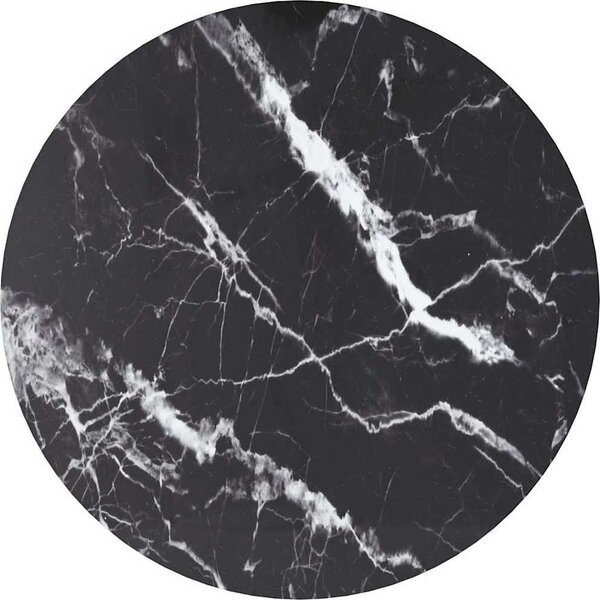 VidaXL Stolní deska Ø 60 x 0,8 cm tvrzené sklo mramorový design [322248] Barva: transparentní