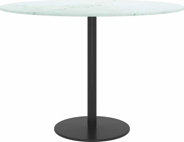 VidaXL Stolní deska Ø 60 x 0,8 cm tvrzené sklo mramorový design [322248] Barva: transparentní