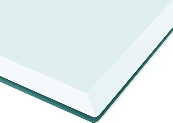 VidaXL Stolní deska 100x62 cm 8 mm tvrzené sklo mramorový design [244621] Barva: Bílá