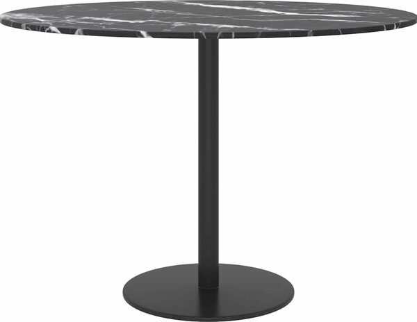 VidaXL Stolní deska Ø 60 x 0,8 cm tvrzené sklo mramorový design [322248] Barva: transparentní
