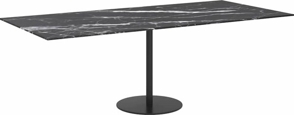VidaXL Stolní deska 100x62 cm 8 mm tvrzené sklo mramorový design [244621] Barva: Bílá