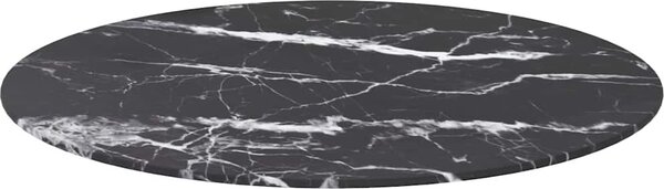 VidaXL Stolní deska Ø 70 x 0,8 cm tvrzené sklo mramorový design [244616] Barva: transparentní
