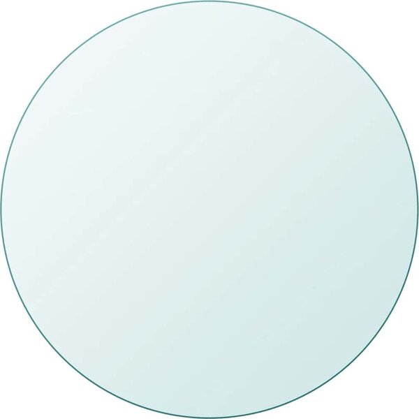 VidaXL Stolní deska Ø 60 x 0,8 cm tvrzené sklo mramorový design [322248] Barva: transparentní