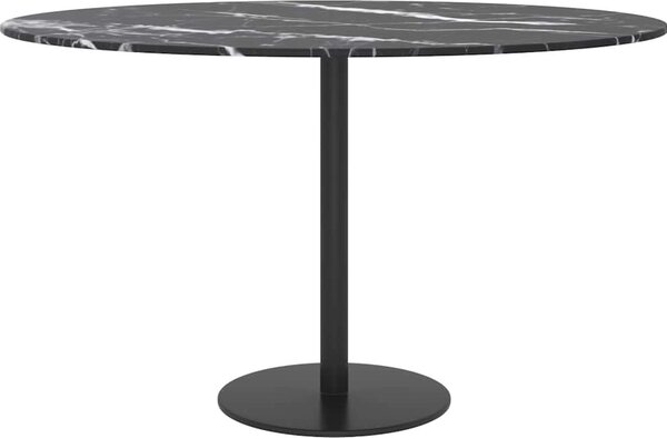 VidaXL Stolní deska Ø 70 x 0,8 cm tvrzené sklo mramorový design [244616] Barva: transparentní