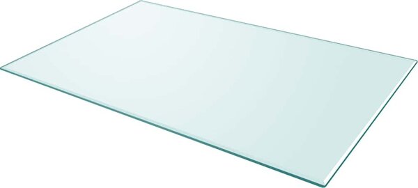 VidaXL Stolní deska 100x62 cm 8 mm tvrzené sklo mramorový design [244621] Barva: Bílá