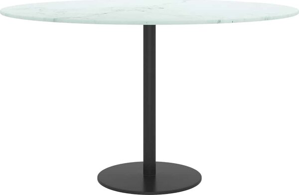VidaXL Stolní deska Ø 70 x 0,8 cm tvrzené sklo mramorový design [244616] Barva: transparentní
