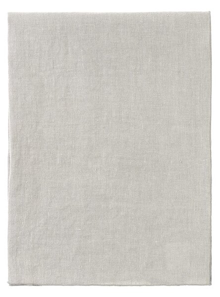 Krémově bílý lněný běhoun na stůl Blomus, 140 x 45 cm