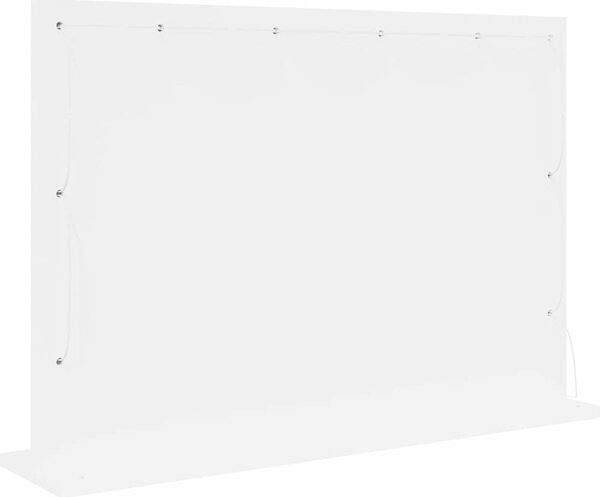 VidaXL Toaletní zrcadlo 80 x 55 x 18 cm Obdélníkový [868293] Barva: Bílá