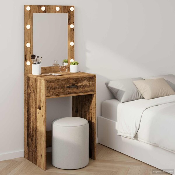 VidaXL Kosmetický stůl 50 x 41 x 135 cm Kompozitní dřevo [865045] Barva: dub sonoma