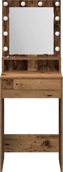 VidaXL Kosmetický stůl 50 x 41 x 135 cm Kompozitní dřevo [865125] Barva: Černý dub