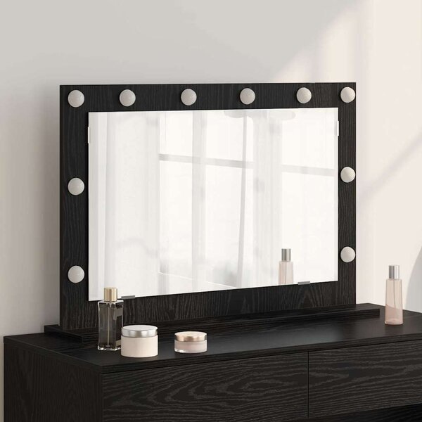 VidaXL Toaletní zrcadlo 80 x 55 x 18 cm Obdélníkový [868293] Barva: Bílá