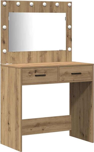 VidaXL Kosmetický stůl 3 ks 78,5 x 41 x 135 cm [3334217] Barva: Betonová šedá