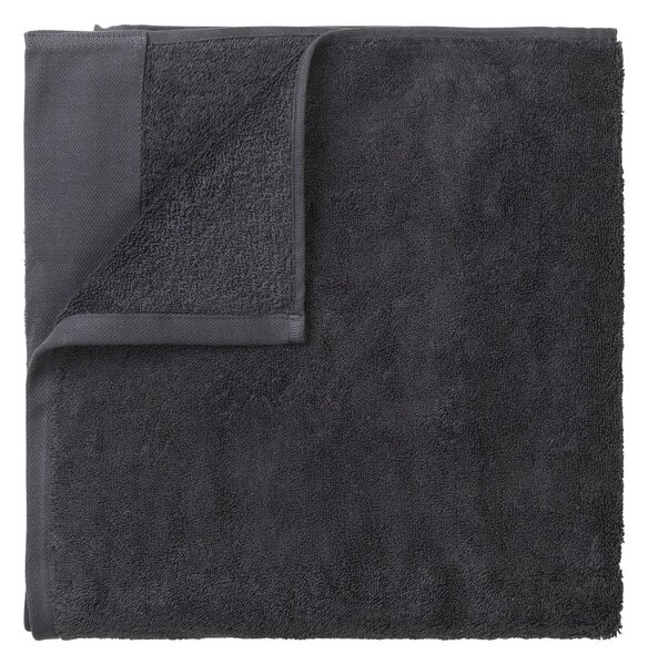 Tmavě šedý bavlněný ručník Blomus, 50 x 100 cm